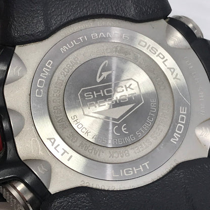 【中古品】【メンズ】 CACIO G-SHOCK ジーショック GWG-1000-1A3JF MASTER OF G - LAND MUDMASTER マッドマスター 電波ソーラー腕時計 時計 196-260522-ki-14-tagh カラー：ブラック/レッド 万代Net店