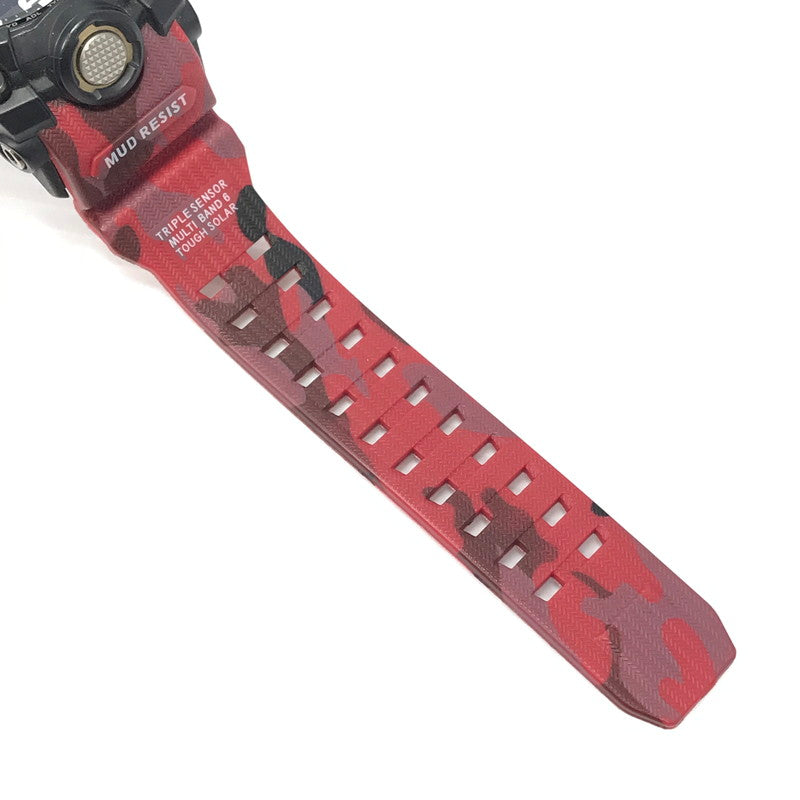 【中古品】【メンズ】 CACIO G-SHOCK ジーショック GWG-1000-1A3JF MASTER OF G - LAND MUDMASTER マッドマスター 電波ソーラー腕時計 時計 196-260522-ki-14-tagh カラー：ブラック/レッド 万代Net店