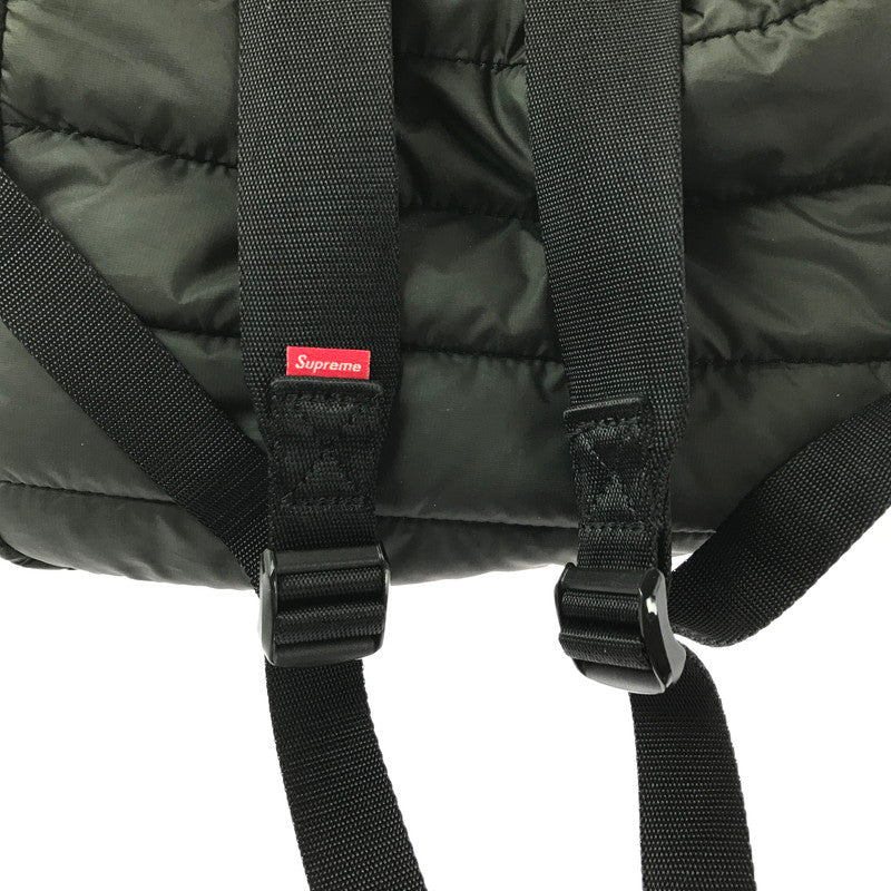 【現状渡し品】【メンズ】 SUPREME シュプリーム 22FW PUFFER BACKPACK パファー バックパック カバン 188-260609-na-06-tagh カラー：ブラック 万代Net店