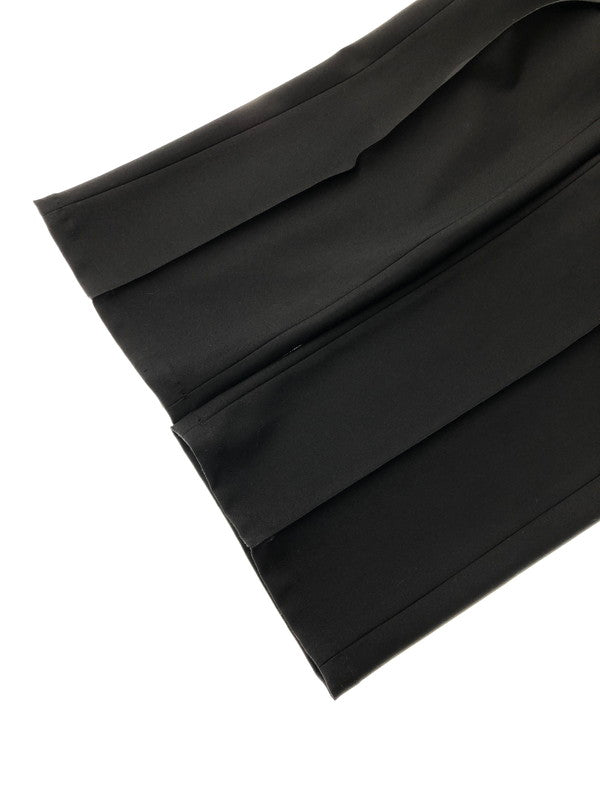 【中古品】【メンズ】 DELUXE デラックス ZOOT STRAIGHT-LEG PINTUCK PANTS 24AD4242 ストレートピンタックパンツ 153-260524-rt-22-tagh サイズ：L カラー：ブラック 万代Net店