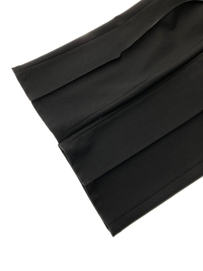 【中古品】【メンズ】 DELUXE デラックス ZOOT STRAIGHT-LEG PINTUCK PANTS 24AD4242 ストレートピンタックパンツ 153-260524-rt-22-tagh サイズ：L カラー：ブラック 万代Net店