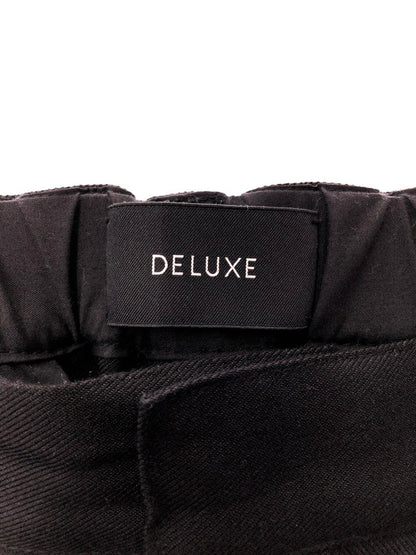【中古品】【メンズ】 DELUXE デラックス ZOOT STRAIGHT-LEG PINTUCK PANTS 24AD4242 ストレートピンタックパンツ 153-260524-rt-22-tagh サイズ：L カラー：ブラック 万代Net店