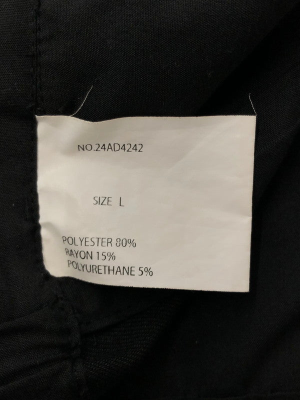 【中古品】【メンズ】 DELUXE デラックス ZOOT STRAIGHT-LEG PINTUCK PANTS 24AD4242 ストレートピンタックパンツ 153-260524-rt-22-tagh サイズ：L カラー：ブラック 万代Net店