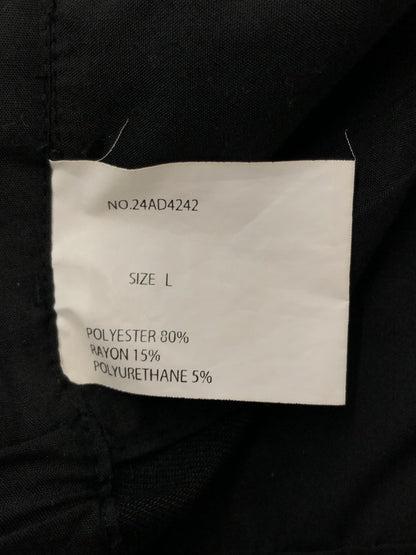 【中古品】【メンズ】 DELUXE デラックス ZOOT STRAIGHT-LEG PINTUCK PANTS 24AD4242 ストレートピンタックパンツ 153-260524-rt-22-tagh サイズ：L カラー：ブラック 万代Net店