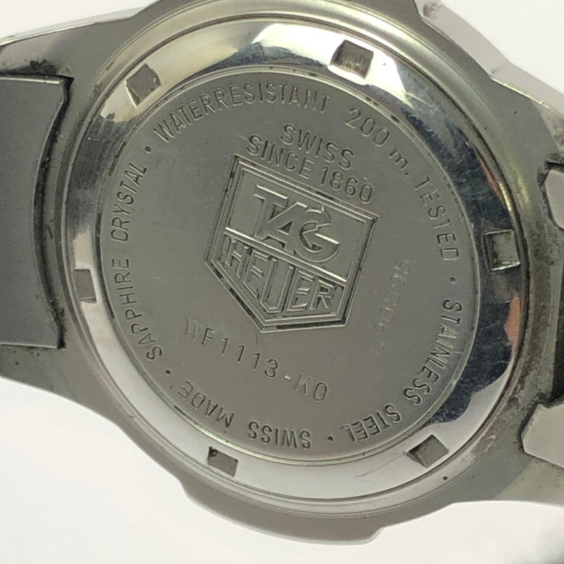 【中古品】 TAG HEUER タグホイヤー PROFESSIONAL WF1113-K0 ネイビー文字盤 アナログ クォーツ 腕時計 197-260515-ty-07-tagh カラー：シルバー 万代Net店