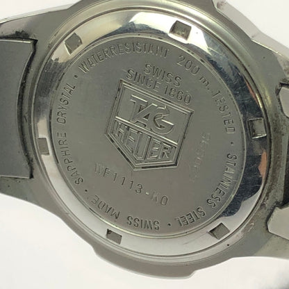 【中古品】 TAG HEUER タグホイヤー PROFESSIONAL WF1113-K0 ネイビー文字盤 アナログ クォーツ 腕時計 197-260515-ty-07-tagh カラー：シルバー 万代Net店