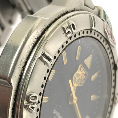 【中古品】 TAG HEUER タグホイヤー PROFESSIONAL WF1113-K0 ネイビー文字盤 アナログ クォーツ 腕時計 197-260515-ty-07-tagh カラー：シルバー 万代Net店