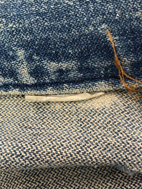 【現状渡し品】【メンズ】 VINTAGE 推定70S-80S WAPPEN DAMAGE DENIM JACKET ワッペン ダメージ デニムジャケット MAVERICKボタン ライトアウター 146-260519-na-18-tagh サイズ：サイズ不明　下記参照 カラー：インディゴ 万代Net店