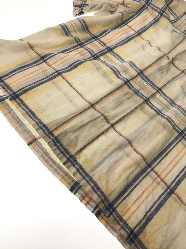 【中古品】【メンズ】 POLO RALPH LAUREN ポロ ラルフローレン 90'S S/S OPEN COLLAR CHECK SHIRT 90年代 オープンカラー チェックシャツ 半袖シャツ 146-260520-na-23-tagh サイズ：XL カラー：マルチカラー 万代Net店