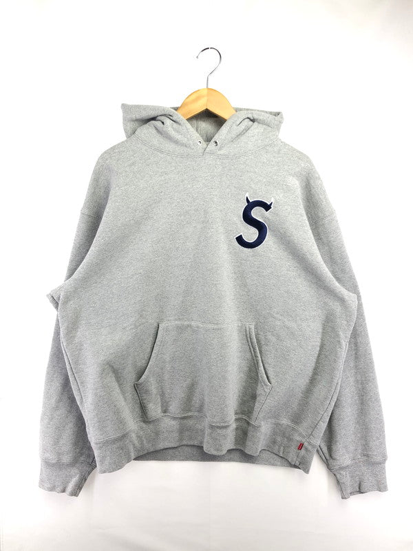 【中古品】【メンズ】 SUPREME シュプリーム 22AW S LOGO HOODED SWEATSHIRT S ロゴ フーディー スウェットシャツ パーカー 149-260527-na-02-tagh サイズ：XL カラー：HEATHER GRAY 万代Net店