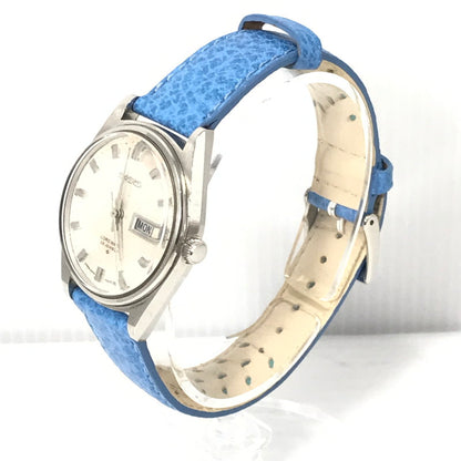 【現状渡し品】【メンズ】 ORIENT オリエント SKELETON DIAL AUTOMATIC WATCH OM-8017 スケルトン文字盤 自動巻腕時計 腕時計 198-260626-rt-08-tagh カラー：シルバー/ブルー 万代Net店