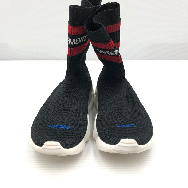 【中古品】【メンズ】 VETEMENTS ヴェトモン ×REEBOK リーボック SOCK RUNNER SHOES CN3307 ソックス ランナー スニーカー 靴 164-261005-na-57-tagh サイズ：25cm US 7 カラー：BLACK 万代Net店