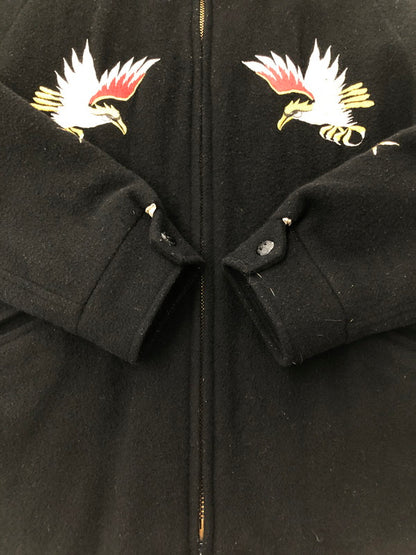 【中古品】【メンズ】 COOTIE 15AW SOUVENIR WORK JACKET スーベニア ワーク ジャケット スカジャン アウター 142-260525-ki-04-tagh サイズ：S カラー：ブラック 万代Net店