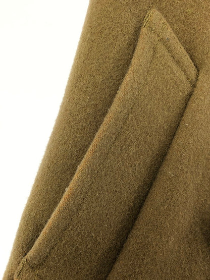 【中古品】【メンズ】 AVIREX アヴィレックス ARM LEATHER WOOL P COAT 6142173 アームレザーウールピーコート アウター 145-260823-su-04-tagh サイズ：M カラー：カーキ 万代Net店