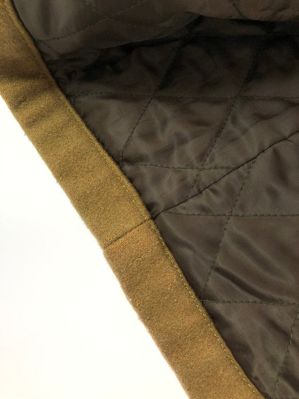 【中古品】【メンズ】 AVIREX アヴィレックス ARM LEATHER WOOL P COAT 6142173 アームレザーウールピーコート アウター 145-260823-su-04-tagh サイズ：M カラー：カーキ 万代Net店