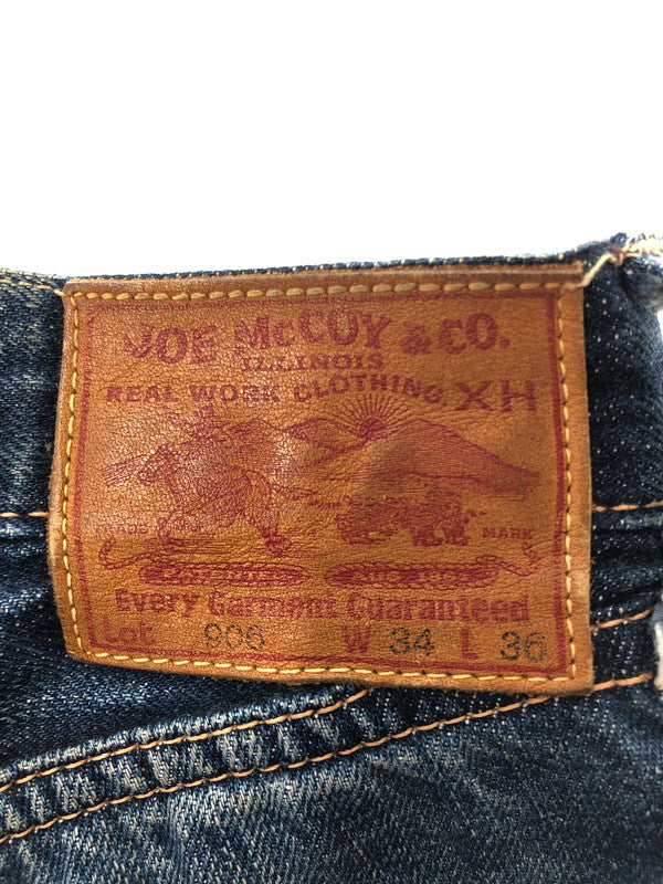 【現状渡し品】【メンズ】 JOE MCCOY&CO. ジョーマッコイ DENIM PANTS 906 デニムパンツ ジーンズ ボトムス 156-260530-rt-02-tagh サイズ：W34 L36 カラー：インディゴ 万代Net店