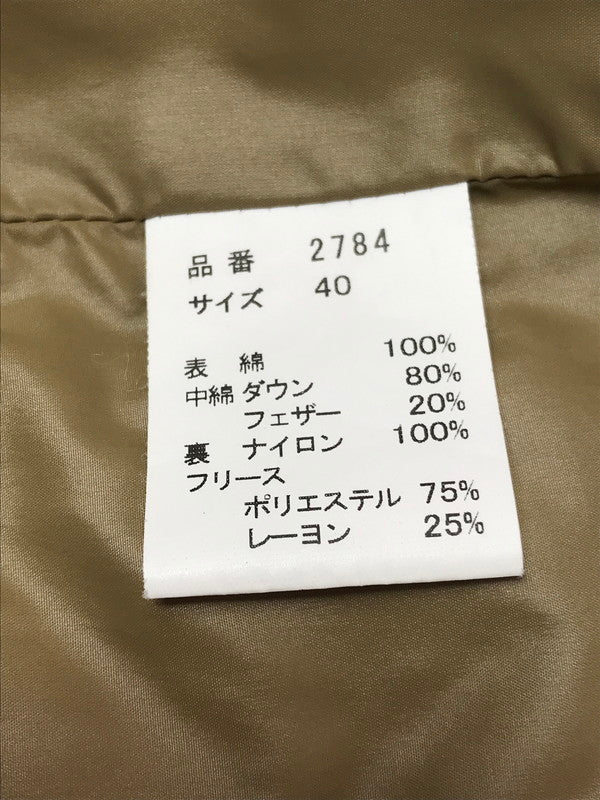 【中古品】【メンズ】 FULLCOUNT フルカウント N-1 DOWN JACKET 2784 ダウンジャケット アウター 145-260925-na-27-tagh サイズ：40 カラー：カーキ 万代Net店