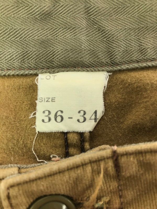 【中古品】【メンズ】 FREEWHEELERS UNION SPECIAL OVERALLS フリー ホイラーズ ユニオン スペシャル オーバー オールズ CIVILIAN EQUIPMENT GROUND CREW TROUSERSトラウザー 156-260603-rt-02-tagh サイズ：36-34 カラー：カーキ 万代Net店