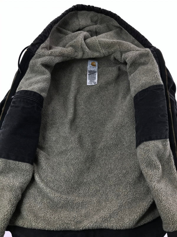 【中古品】【メンズ】 CARHARTT SHERPA LINER DUCK ACTIVE JACKET J141 BLK メキシコ製 03年製 シェルパ ライナー ダッグ アクティブ ジャケット アウター 146-260530-rt-12-tagh サイズ：L カラー：ブラック 万代Net店