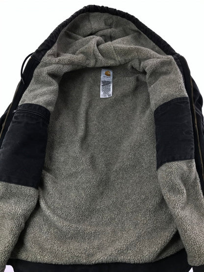 【中古品】【メンズ】 CARHARTT SHERPA LINER DUCK ACTIVE JACKET J141 BLK メキシコ製 03年製 シェルパ ライナー ダッグ アクティブ ジャケット アウター 146-260530-rt-12-tagh サイズ：L カラー：ブラック 万代Net店