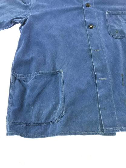 【現状渡し品】【メンズ】 EURO VINTAGE ユーロ ヴィンテージ WORK JACKET ワークジャケット ライトアウター 146-260925-na-28-tagh サイズ：サイズ不明 下記参照 カラー：ブルー 万代Net店