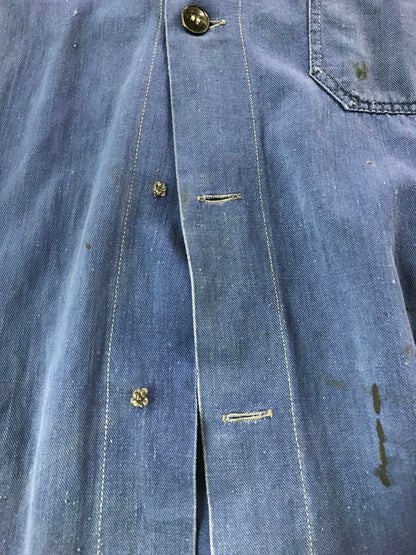 【現状渡し品】【メンズ】 EURO VINTAGE ユーロ ヴィンテージ WORK JACKET ワークジャケット ライトアウター 146-260925-na-28-tagh サイズ：サイズ不明 下記参照 カラー：ブルー 万代Net店