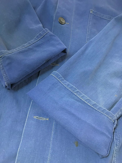【現状渡し品】【メンズ】 EURO VINTAGE ユーロ ヴィンテージ WORK JACKET ワークジャケット ライトアウター 146-260925-na-28-tagh サイズ：サイズ不明 下記参照 カラー：ブルー 万代Net店
