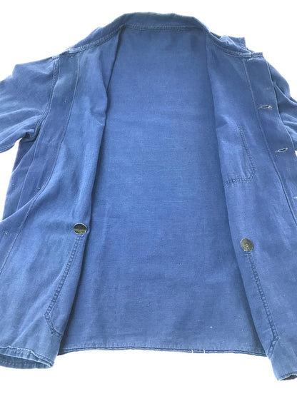 【現状渡し品】【メンズ】 EURO VINTAGE ユーロ ヴィンテージ WORK JACKET ワークジャケット ライトアウター 146-260925-na-28-tagh サイズ：サイズ不明 下記参照 カラー：ブルー 万代Net店
