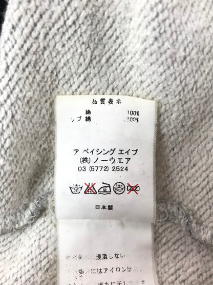 【中古品】【メンズ】 A BATHING APE BABY MILO SWEAT STADIUM JACKET スウェット スタジアム ジャケット ライトアウター 142-260529-ki-14-tagh サイズ：M カラー：GRAY BLACK 万代Net店