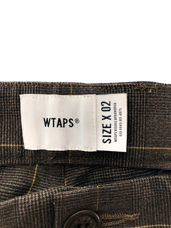 【中古品】【メンズ】 WTAPS ダブルタップス 20SS TUCK TROUSERS 201BRDT-PTM07 タック トウラザー ボトムス 153-260524-rt-20-tagh サイズ：2 カラー：ブラウン 万代Net店