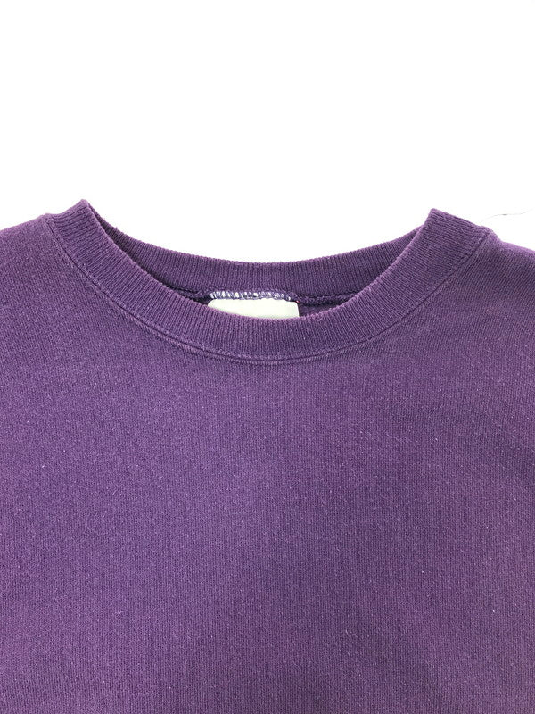 【中古品】【メンズ】 HANES ヘインズ PREMIUM WEIGHT プレミアム ウェイト 90～00's CREW NECK SWEATSHIRT クルーネック スウェットシャツ トップス 146-260818-rt-49-tag カラー：パープル 万代Net店