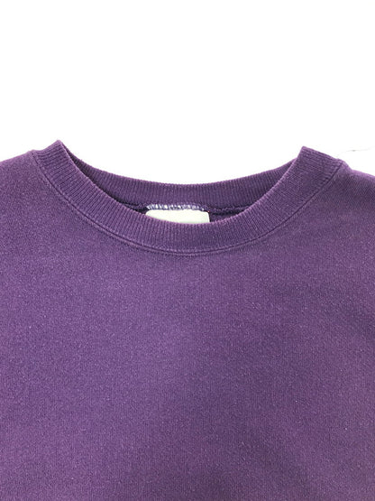 【中古品】【メンズ】 HANES ヘインズ PREMIUM WEIGHT プレミアム ウェイト 90～00's CREW NECK SWEATSHIRT クルーネック スウェットシャツ トップス 146-260818-rt-49-tag カラー：パープル 万代Net店