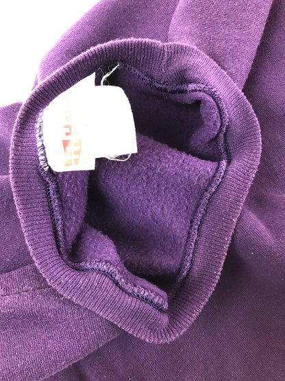 【中古品】【メンズ】 HANES ヘインズ PREMIUM WEIGHT プレミアム ウェイト 90～00's CREW NECK SWEATSHIRT クルーネック スウェットシャツ トップス 146-260818-rt-49-tag カラー：パープル 万代Net店