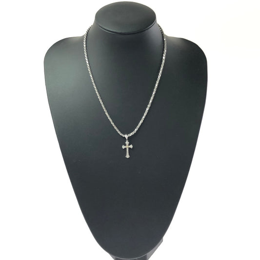 【中古品】 AVALANCHE アヴァランチ SV925 10K CROSS PENDANT NECKLACE 3-13585-06 シルバー925 10金 クロストップ付きネックレス アクセサリー 192-260515-ty-06-tagh カラー：シルバー 万代Net店