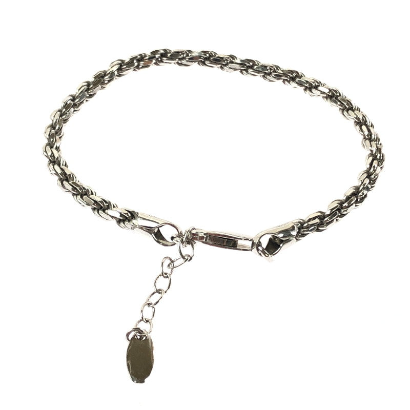 【中古品】 AVALANCHE アヴァランチ SV925 SILVER ROPE BRACELET 080HCMD スターリングシルバー ロープ ブレスレット アクセサリー シルバー 192-260515-ty-05-tagh カラー：シルバー 万代Net店