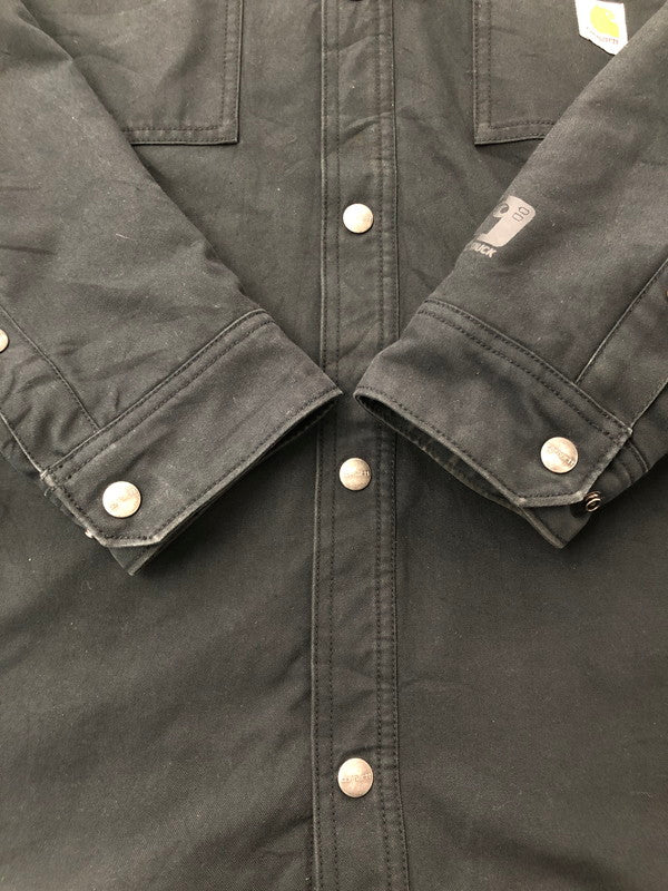 【中古品】【メンズ】 CRHARTT FLEECE LINER DUCK JACKET フリースライナー ダックコットン アクティブジャケット アウター 145-260525-ki-07-tagh サイズ：L カラー：ブラック 万代Net店