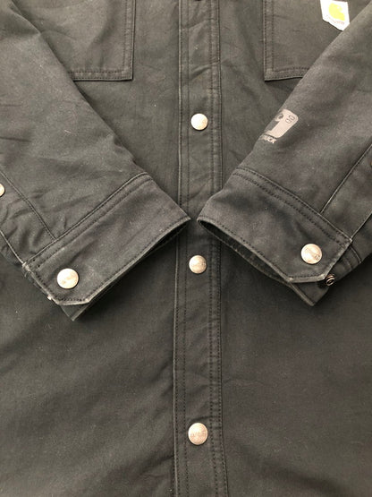 【中古品】【メンズ】 CRHARTT FLEECE LINER DUCK JACKET フリースライナー ダックコットン アクティブジャケット アウター 145-260525-ki-07-tagh サイズ：L カラー：ブラック 万代Net店