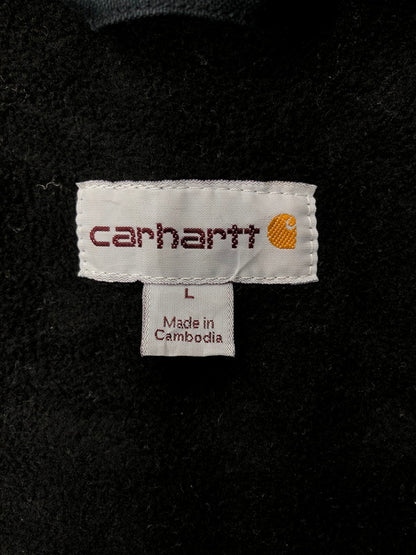 【中古品】【メンズ】 CRHARTT FLEECE LINER DUCK JACKET フリースライナー ダックコットン アクティブジャケット アウター 145-260525-ki-07-tagh サイズ：L カラー：ブラック 万代Net店
