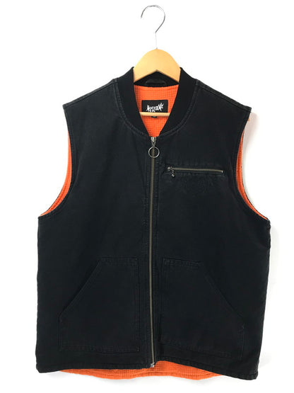 【中古品】【メンズ】 WELCOME SKATEBOARDS ウェルカムスケートボード DUCK VEST ダック ベスト トップス 142-260714-YY-18-tagh サイズ：M カラー：ブラック/オレンジ 万代Net店