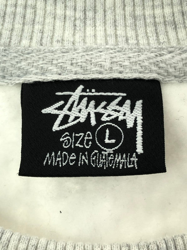 【中古品】【メンズ】 STUSSY ステューシー WORLD TOUR CREW SWEATSHIRT ワールド ツアー クルー スウェットシャツ トレーナー 142-260519-na-11-tagh サイズ：Ｌ カラー：グレー 万代Net店