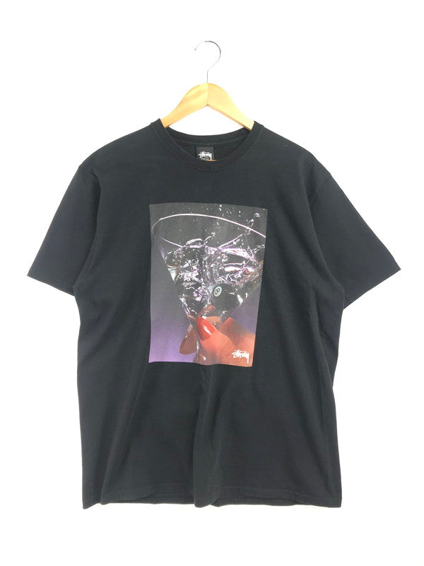 【中古品】【メンズ】 STUSSY ステューシー MARTINI TEE マティーニ Tシャツ トップス 142-260607-rt-02-tagh サイズ：L カラー：ブラック 万代Net店