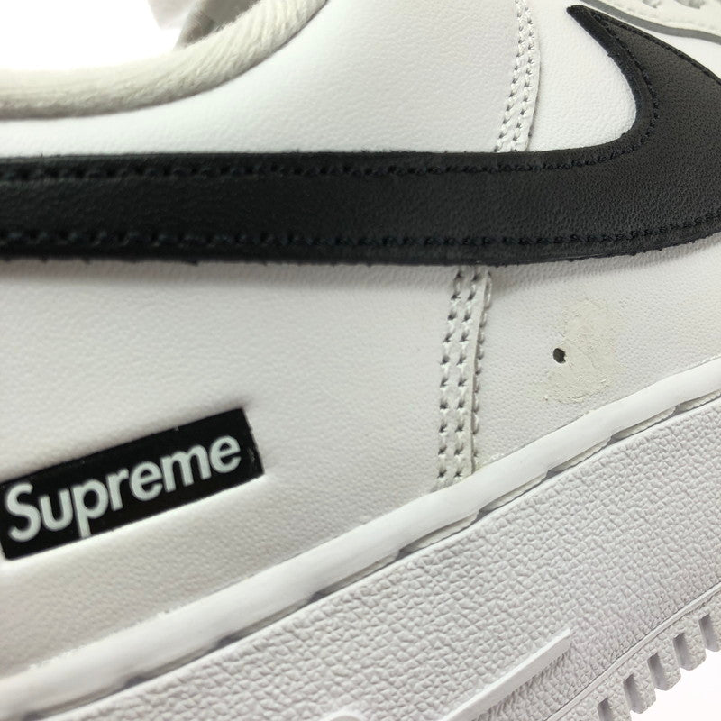 【中古品】【メンズ】 NIKE ナイキ × SUPREME シュプリーム AIR FORCE 1 LOW CU9225-102 エアフォース 1 ロー スニーカー 靴 160-260609-na-08-tagh サイズ：27cm US9 カラー：WHITE/BLACK-WHITE 万代Net店
