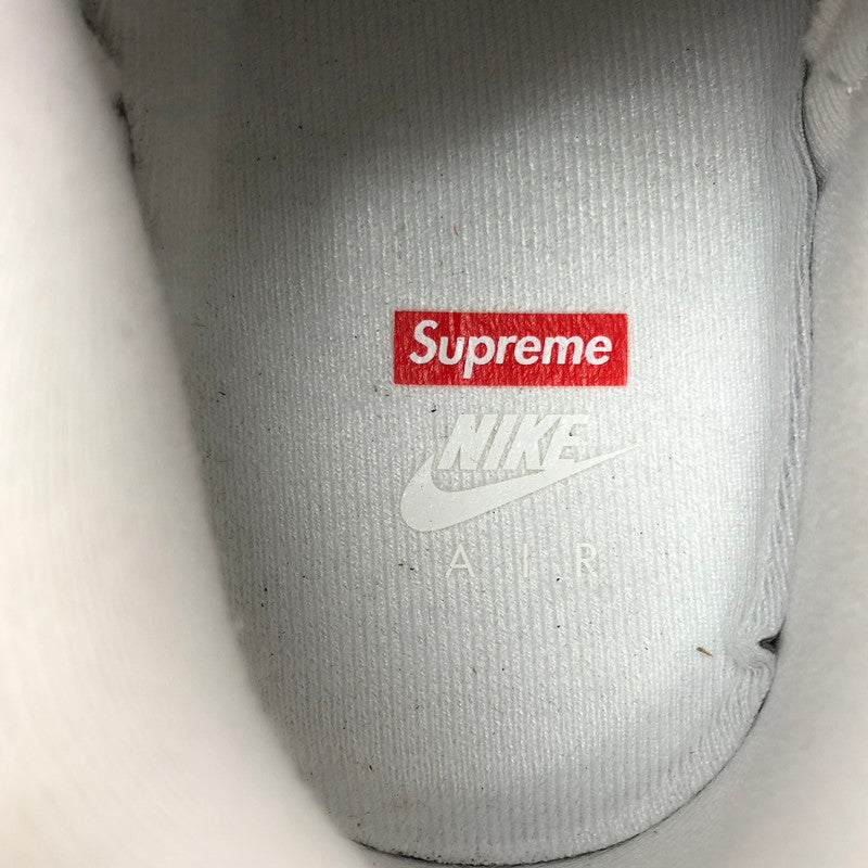 【中古品】【メンズ】 NIKE ナイキ × SUPREME シュプリーム AIR FORCE 1 LOW CU9225-102 エアフォース 1 ロー スニーカー 靴 160-260609-na-08-tagh サイズ：27cm US9 カラー：WHITE/BLACK-WHITE 万代Net店