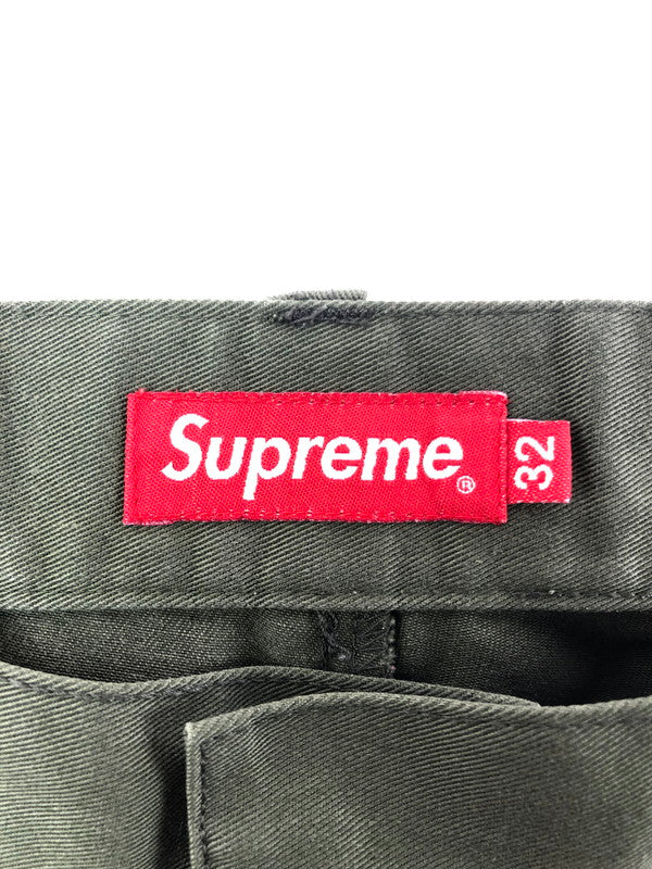 【中古品】【メンズ】 SUPREME シュプリーム WORK PANTS ワークパンツ ボトムス 149-260527-na-10-tagh サイズ：32 カラー：カーキ 万代Net店