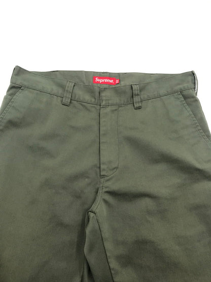 【中古品】【メンズ】 SUPREME シュプリーム WORK PANTS ワークパンツ ボトムス 149-260527-na-10-tagh サイズ：32 カラー：カーキ 万代Net店