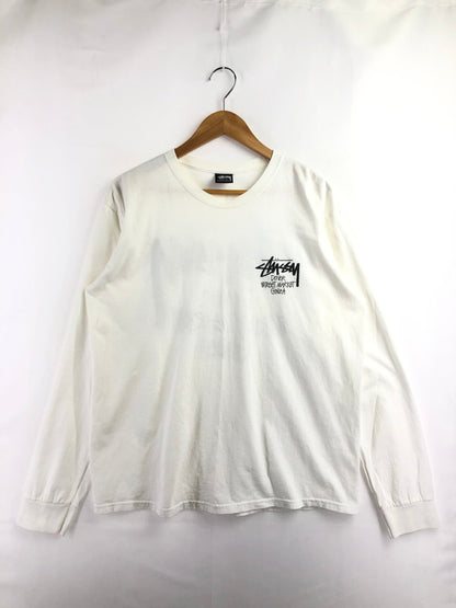 【中古品】【メンズ】 STUSSY ステューシー DOVER STREET MARKET GINZA LS T-SHIRT ドーバー ストリート マーケット ギンザ ロング スリーブTシャツ 142-260709-rt-25-tag サイズ：L カラー：ホワイト 万代Net店