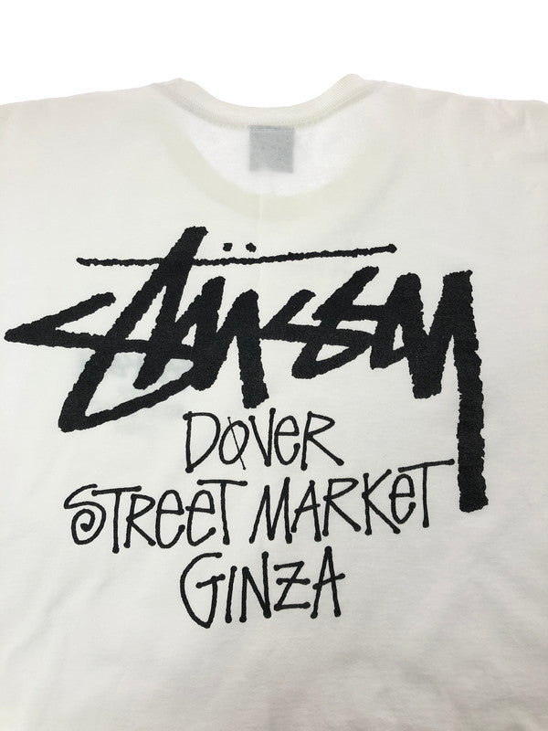 【中古品】【メンズ】 STUSSY ステューシー DOVER STREET MARKET GINZA LS T-SHIRT ドーバー ストリート マーケット ギンザ ロング スリーブTシャツ 142-260709-rt-25-tag サイズ：L カラー：ホワイト 万代Net店