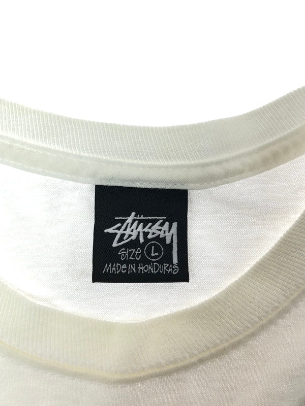 【中古品】【メンズ】 STUSSY ステューシー DOVER STREET MARKET GINZA LS T-SHIRT ドーバー ストリート マーケット ギンザ ロング スリーブTシャツ 142-260709-rt-25-tag サイズ：L カラー：ホワイト 万代Net店