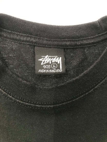 【中古品】【メンズ】 STUSSY ステューシー × DOVER STREET MARKET GINZA ドーバー ストリートマーケット 銀座 L/S T-SHIRT ロゴTシャツ 長袖Tシャツ 142-260520-na-16-tagh サイズ：L カラー：ブラック 万代Net店