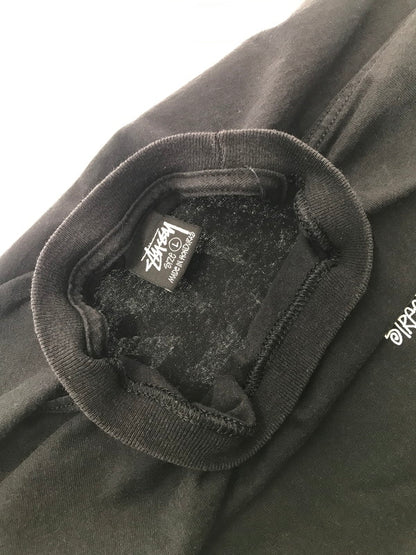 【中古品】【メンズ】 STUSSY ステューシー × DOVER STREET MARKET GINZA ドーバー ストリートマーケット 銀座 L/S T-SHIRT ロゴTシャツ 長袖Tシャツ 142-260520-na-16-tagh サイズ：L カラー：ブラック 万代Net店